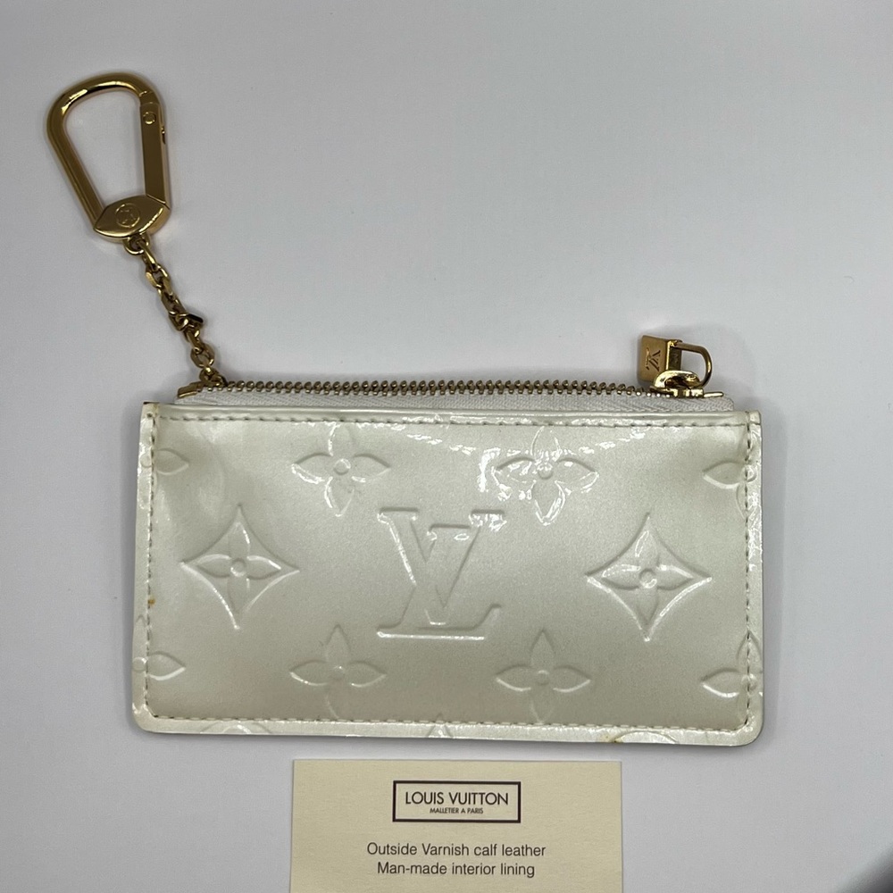 new  LOUIS VUITTON Louis Vuitton Pochette Coin Case Perle White Series Gold